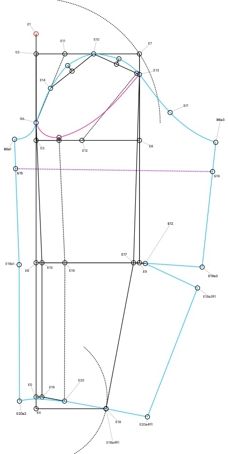 The base of the dress semi-fitted silhouette with a sleeve of medium width according to the method of "M. Mueller and Son" (Russian language)
