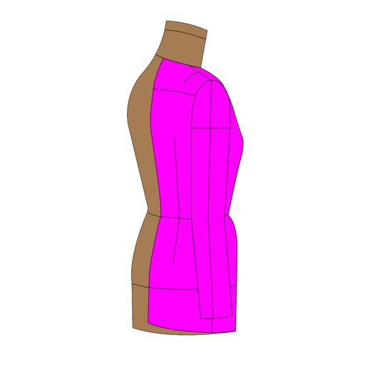 The base of a women's sports jacket to the method of Muller and Son (russian language).