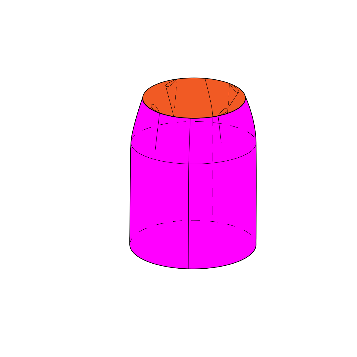 The base base of a straight skirt according to the design method of the CNIIShP (russian language)