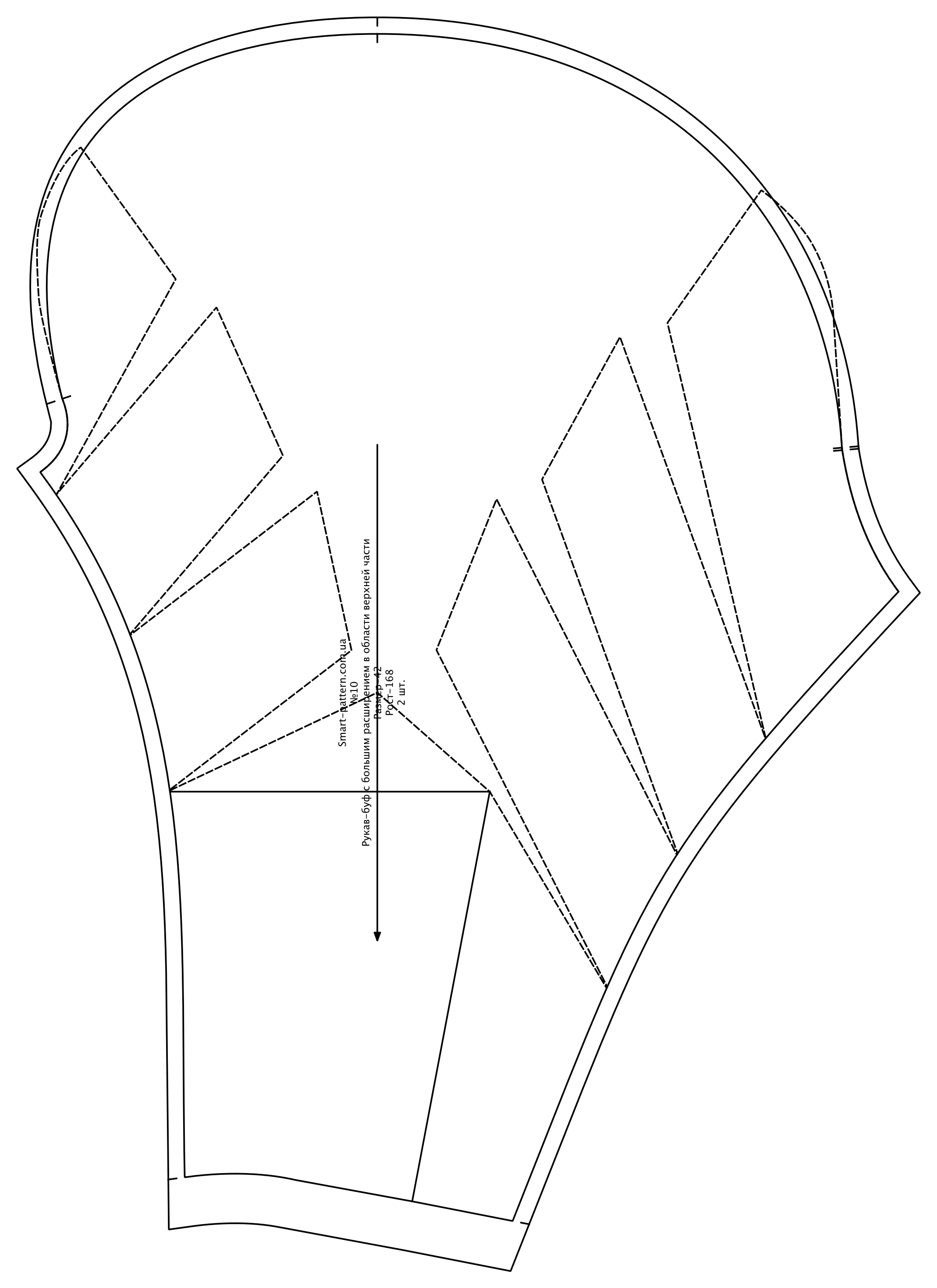 Set of sleeves to the base of a dress of a semi-fitted silhouette according to the method of M. Muller and Son (russian language)