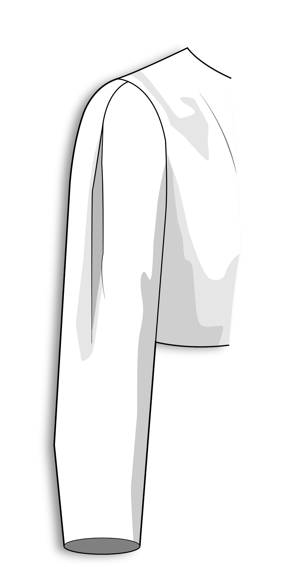 Set of sleeves to the base of a dress of a semi-fitted silhouette according to the method of M. Muller and Son (russian language)