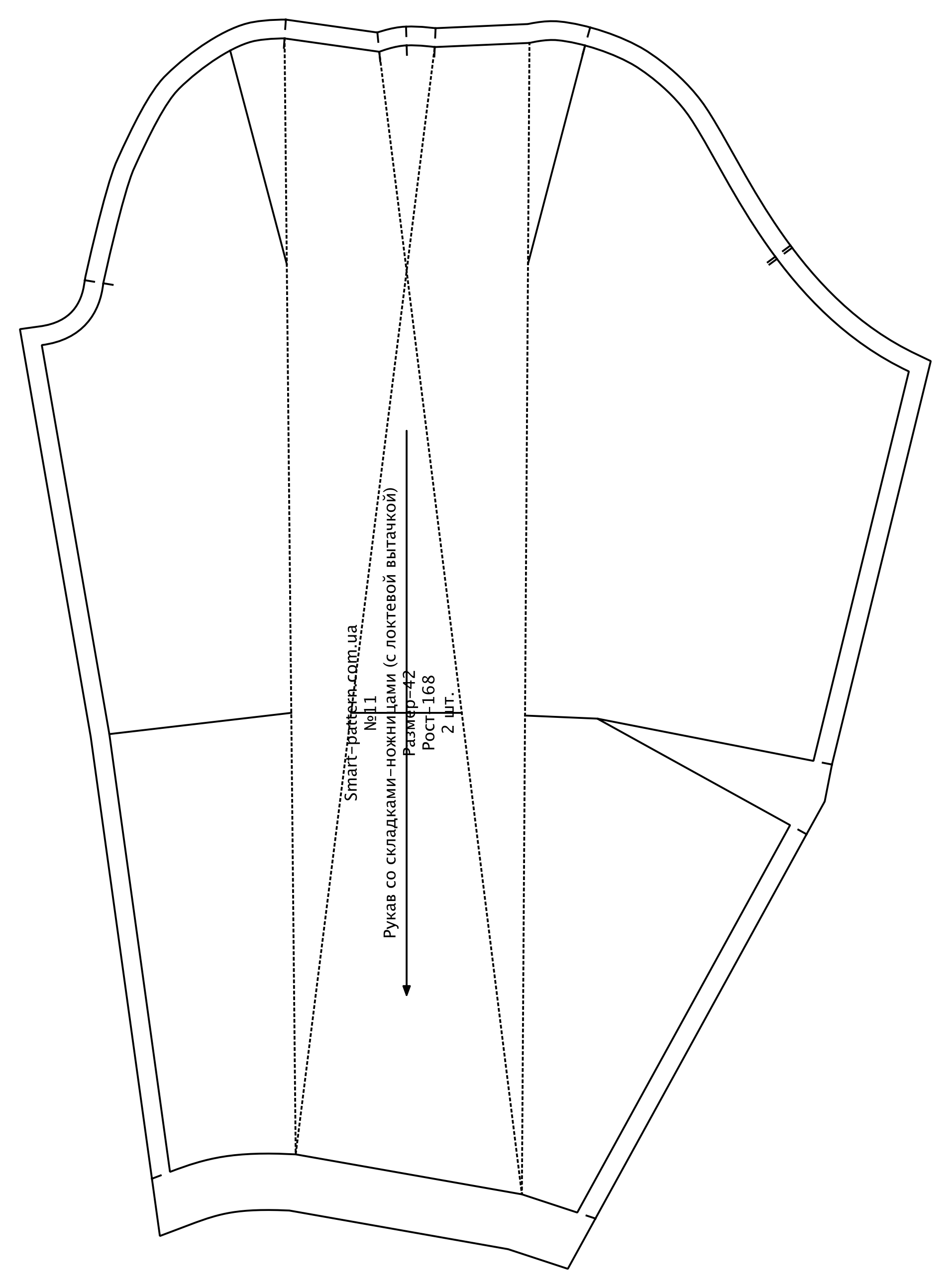 Set of sleeves to the base of a dress of a semi-fitted silhouette according to the method of M. Muller and Son (russian language)