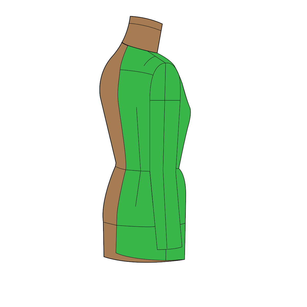 Set of sleeves to the base of a dress of a semi-fitted silhouette according to the method of M. Muller and Son (russian language)