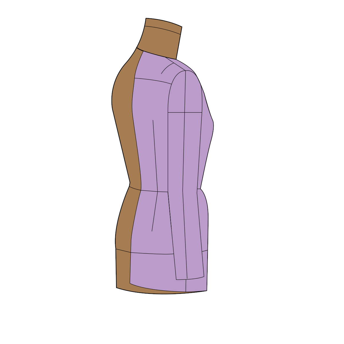 Set of sleeves to the base of a dress of a semi-fitted silhouette according to the method of M. Muller and Son (russian language)