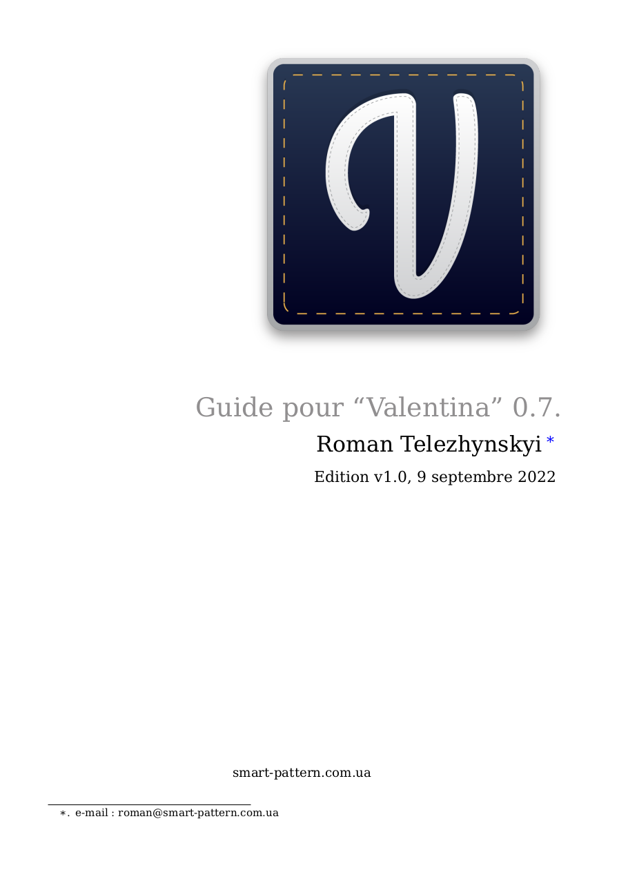 “Valentina” 0.7. Quick guide. (French version)